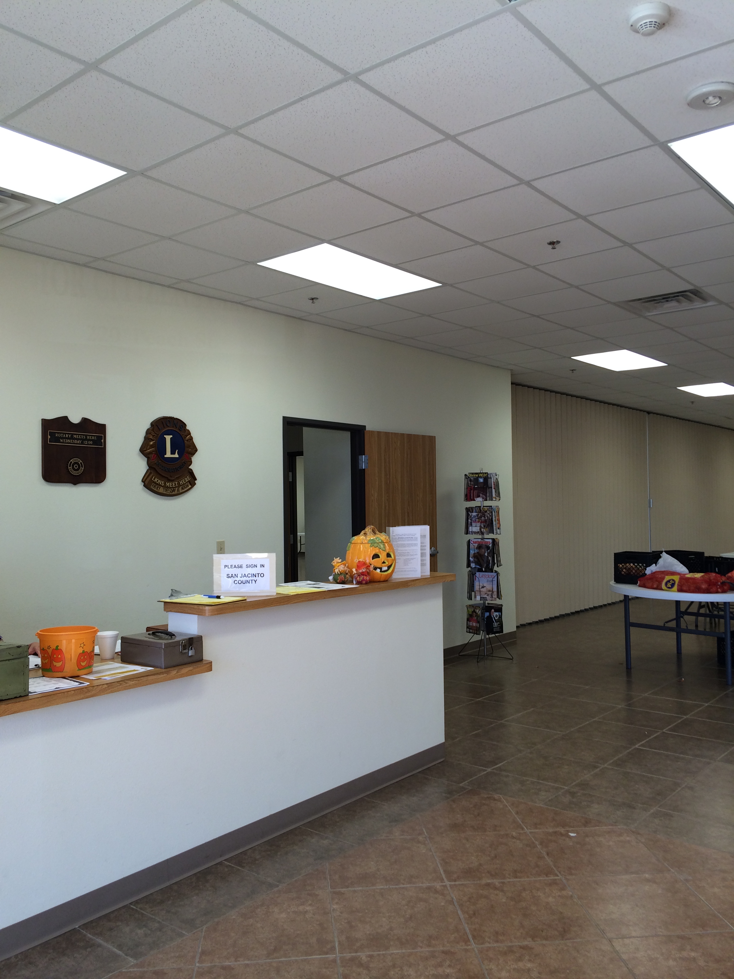 Inside the Senior Citizen Activity Center